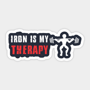 iron is my therapy Sticker